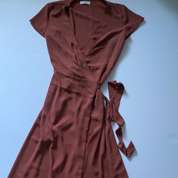Aritzia Babaton wrap up slit dress